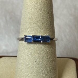 NWT 925 Genuine AAA Blue Kyanite Sterling Silver Ring